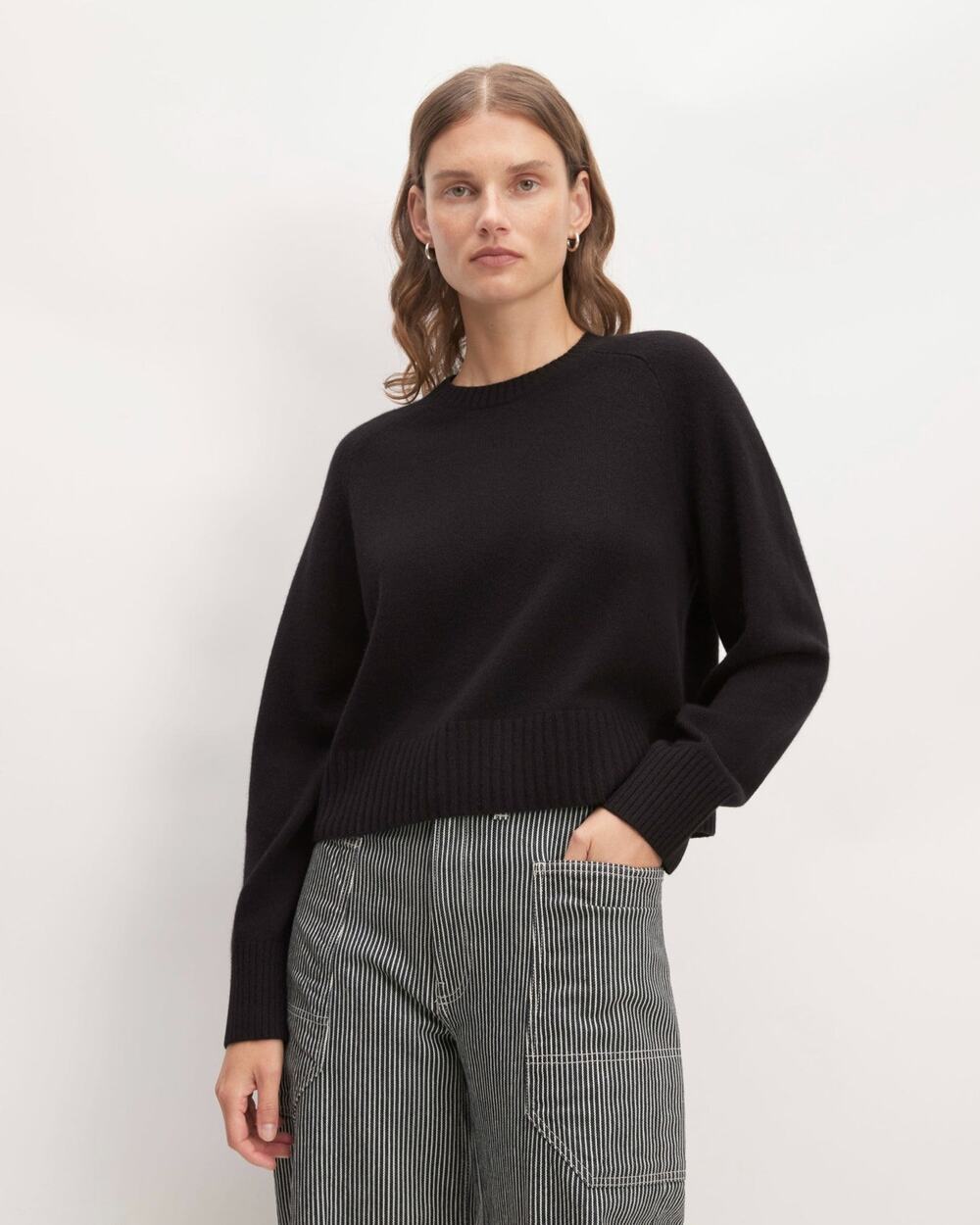 Everlane The Cashmere Boxy Crew Sweater - L